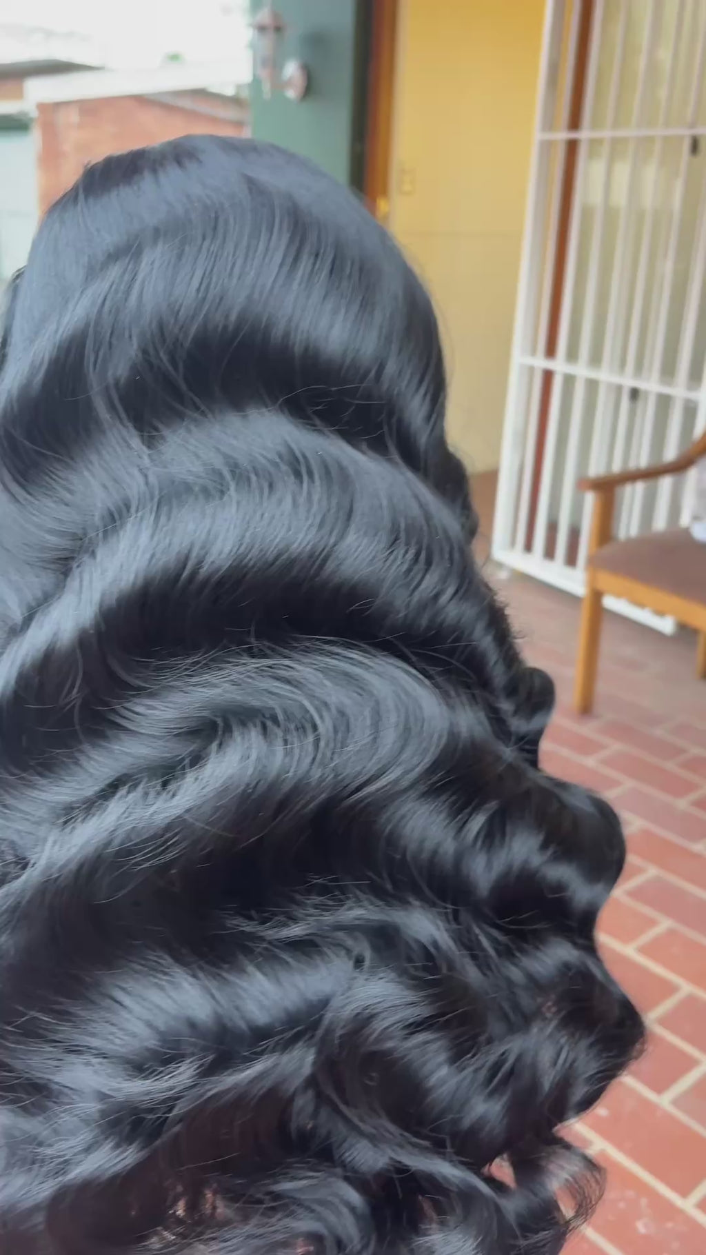 Body wave synthetic hair